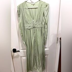 Light green pin striped dress—$15+$8 shipping